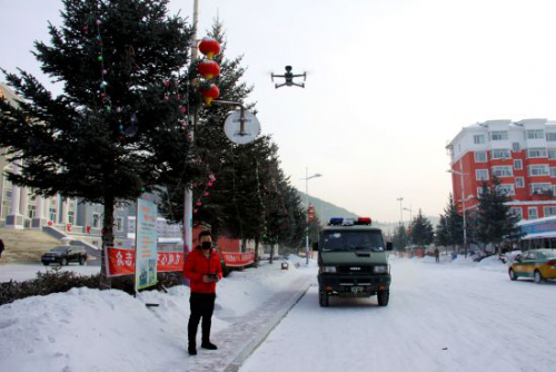 大兴安岭阿木尔林业局无人机宣传疫情防控