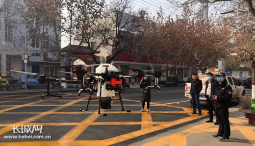 硬核！衡水枣强出动无人机消毒应对疫情