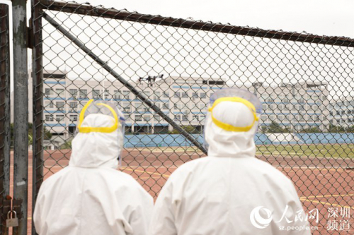 深圳60万平方米工业园实行无人机防疫消杀