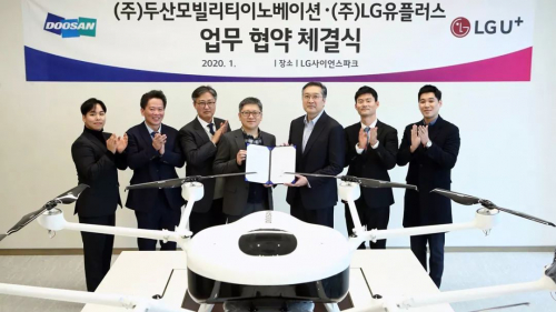 斗山创新与LG携手构筑 “智能氢动力无人机”