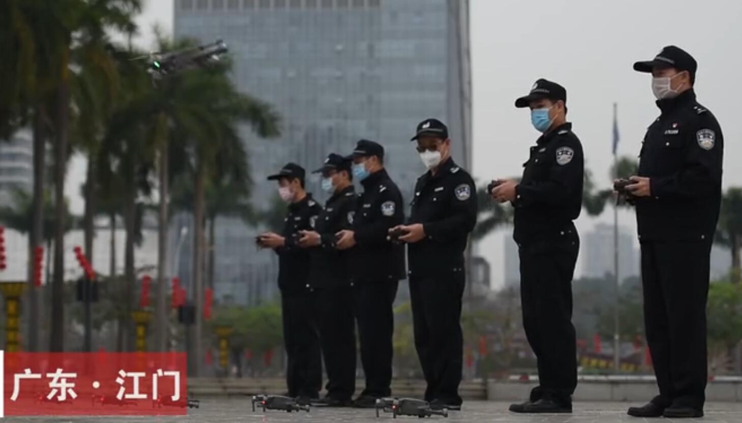 无人机空中喊话又来：“佩戴翻个口罩好吗？唔该！”