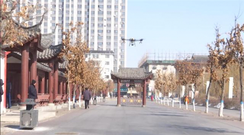 现代科技显神威，农安县无人机消杀助疫情防控 