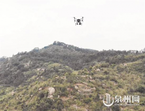鲤城出动无人机巡山 劝返上山祭扫人员