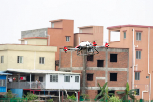 隆平试验田引进极飞农业无人机直播水稻