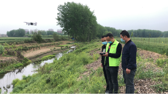 漯河市政无人机首秀 “无死角”排查防汛应急排涝设施情况