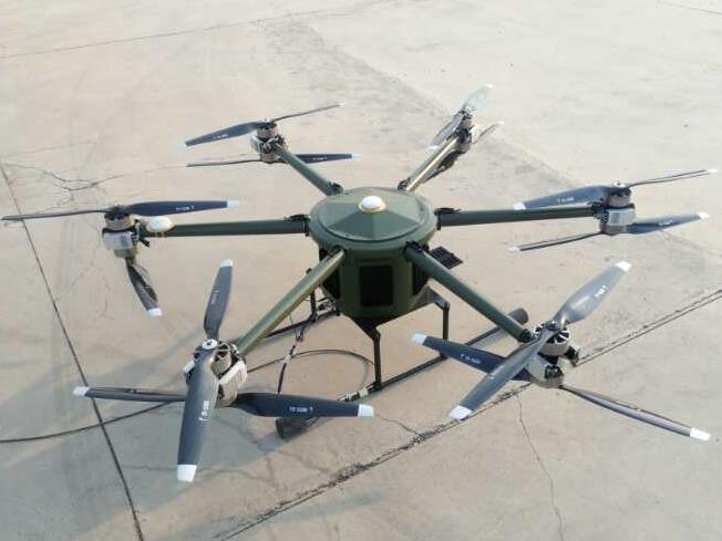 共轴六旋翼系留无人机_无人机网(www.youuav.com) 共轴六旋翼系留无人机_无人机网(www.youuav.com)