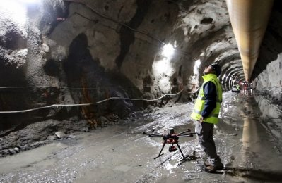 西班牙基建公司Acciona在隧道建设阶段部署无人机