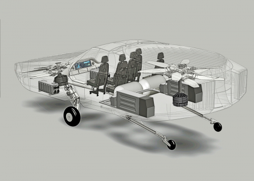以色列Urban Aeronautics公司与HyPoint公司合作，以氢气为CityHawk eVTOL供电
