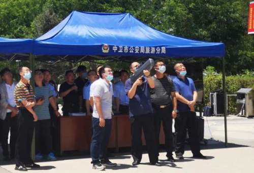 旅游警察分局圆满完成警用无人机实战演练