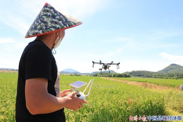 福建漳浦：无人机喷洒农药 省时省力又环保