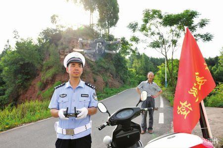 无人机助力农村道路交通安全管控
