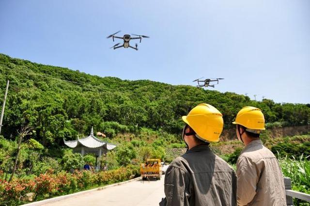 无人机巡岛 确保汛期稳定用电