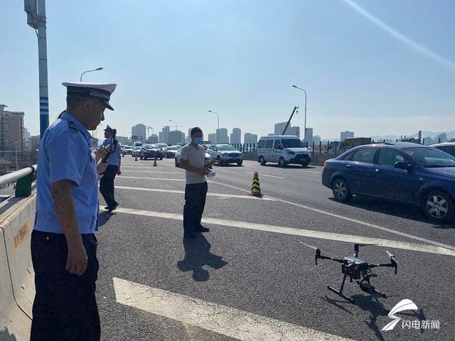小心！济南交警部门无人机在盯着你