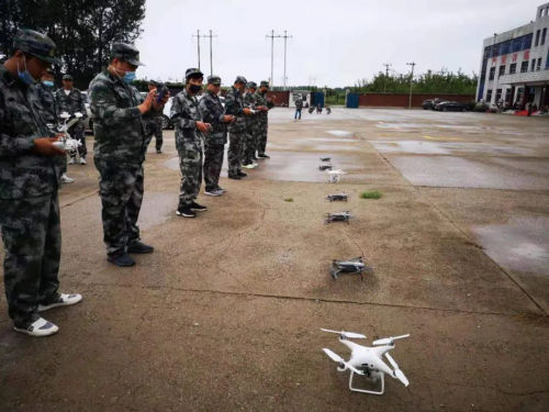 天无协宝坻分队队员积极参加宝坻区民兵无人机侦察排基地集训