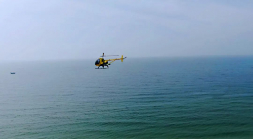 重磅—JH-5小白虎无人直升机成功跨越南海海域