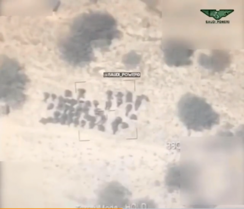 沙特公布实战录像，彩虹无人机大显神威，胡塞武装惨遭一锅端