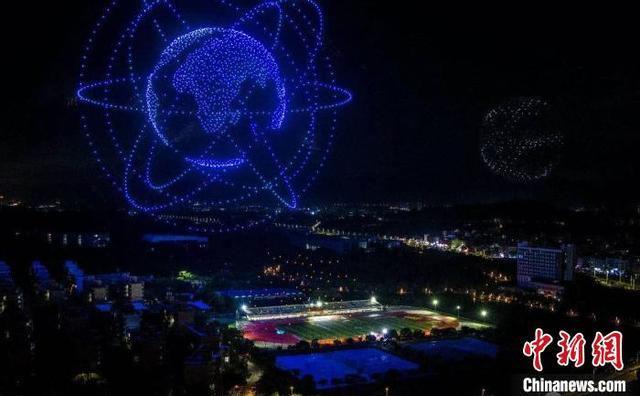 中国企业打破“最多无人机同时飞行”世界纪录