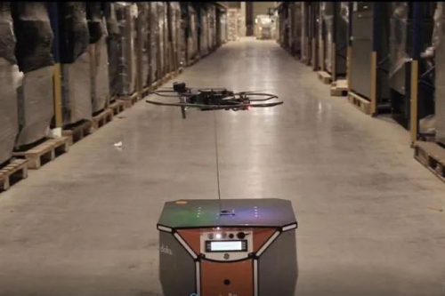 无人机和AGV结合在一起 开启全自动库存管理