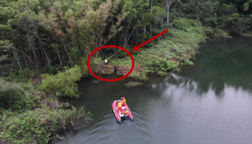 出动无人机、橡皮艇！中山一夫妻爬山被困 消防紧急营救