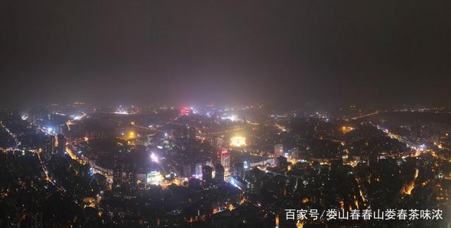 四川省泸州市夜景（无人机照片）
