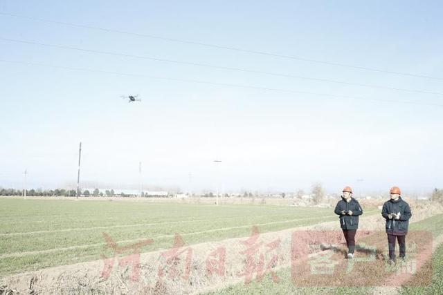 国网博爱县供电公司：首次实施“无人机”巡检