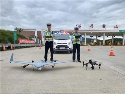 韶关首次引入“无人机群+电子围栏”管理交通