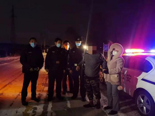 社会｜黑龙江：男子寒冬走失 警用无人机助其平安回家