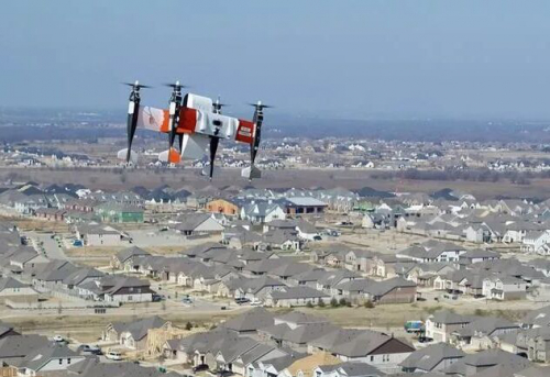贝尔公司展示货运无人机在居民区自动包裹递送功能