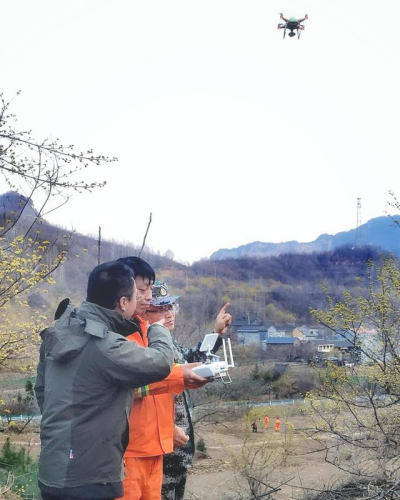 蟒河保护区开展无人机防火巡查