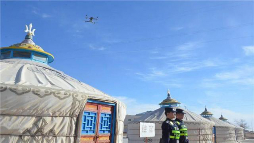「警方行动」“空中巡航”助力阿拉善边境辖区安全稳定