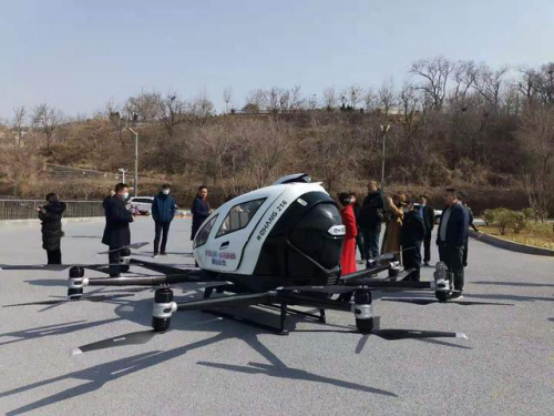 长岛：智能飞行器载人空中游仙境