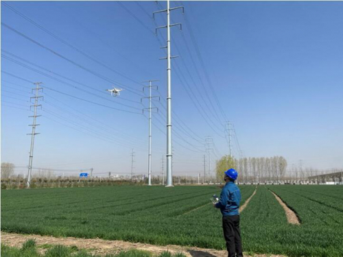 全省率先！按下按钮，无人机自主巡检输电线路
