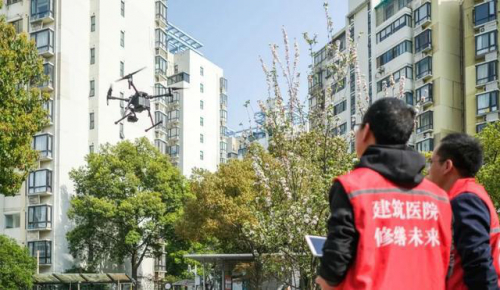 外立面脱落、违法建筑……上海5G无人机全给你揪出来