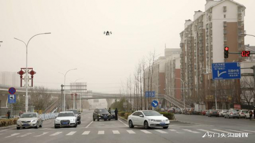 无人机助力门头沟交通路况巡查