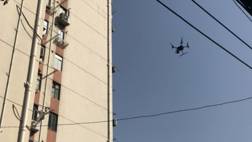 高楼外立面有脱落隐患？这个区用“5G+无人机+红外成像”体检