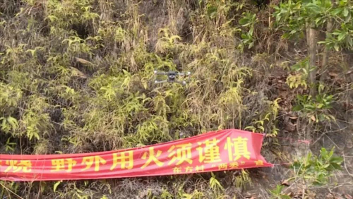创新举措！丰顺县采用无人机喊话 助力清明森林防火巡查