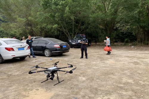 清明假期，斗门无人机显身手