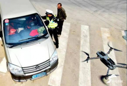 空中天眼！济南交警靠无人机抓拍违章车辆100多辆