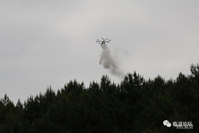 快看！在远安多地山林中都出现了，真的是无人机在打药！
