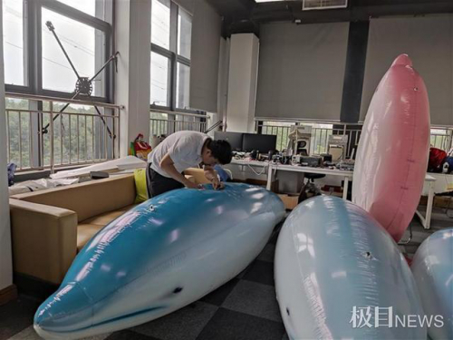 让虎鲸、海豚“腾云驾雾”，汉产软体无人机从这里走出