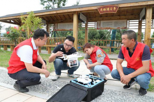 宜兴市启用无人机“黑科技”整治农村人居环境卫生