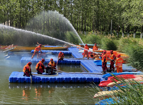 无人机全程参与，冬奥延庆赛区外围开展防汛联合演练