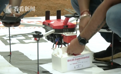 印度试水无人机送药 7分钟把货送到2.5公里外
