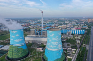 无人机俯瞰！荆沙大道冷却塔旧貌焕新颜
