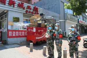 铁心桥街道民兵无人机分队助力全民战“疫”