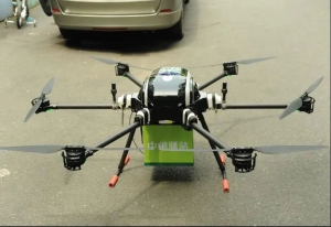 无人机出动？！中邮驿站厉害了！