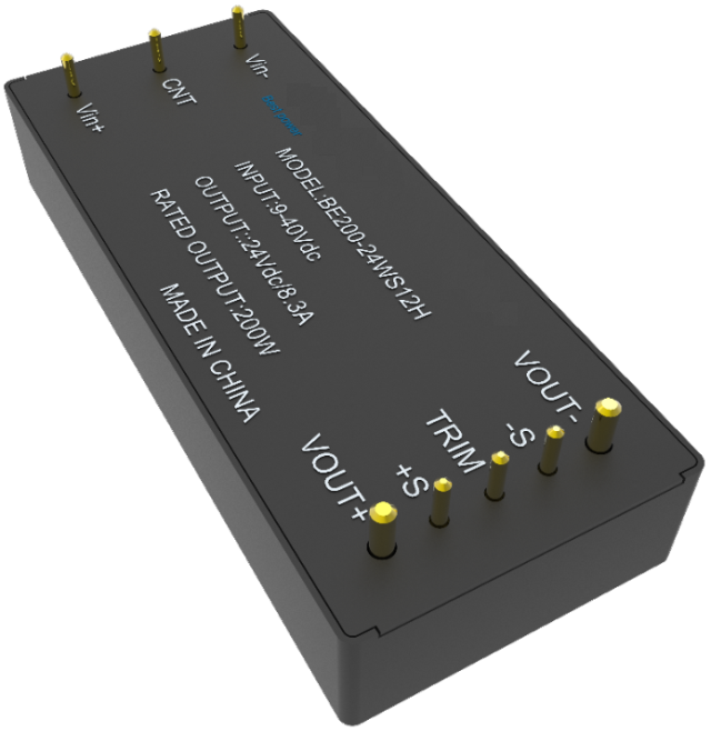 1/8砖 200W 机载模块电源 