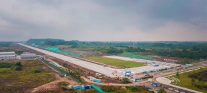 自贡航空产业园航空大道南延线建成