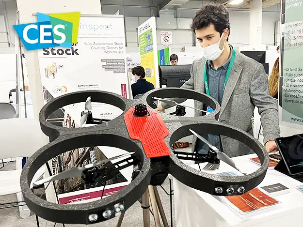 回顾CES2022|土耳其Ravinspect Tech公司展示了一款用于室内的非GPS环境无人机