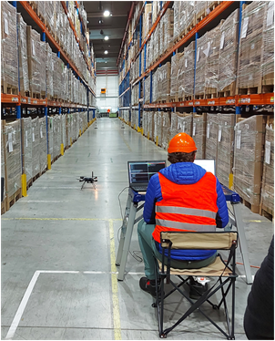 斯洛伐克GEFCO物流公司测试仓库无人机